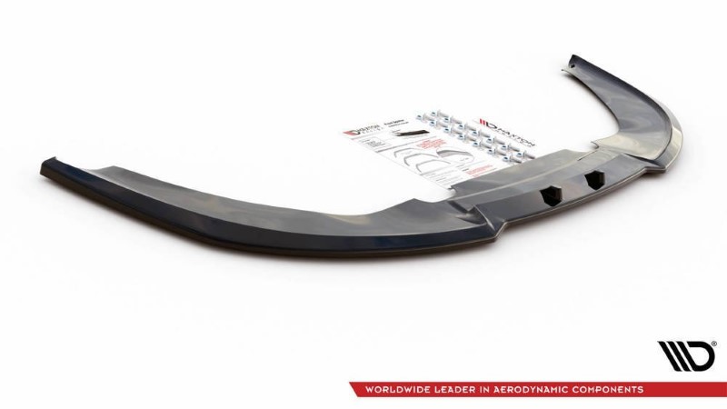 Voorspoiler passend voor Audi RS4 B7 V.2 Glanzend Zwart