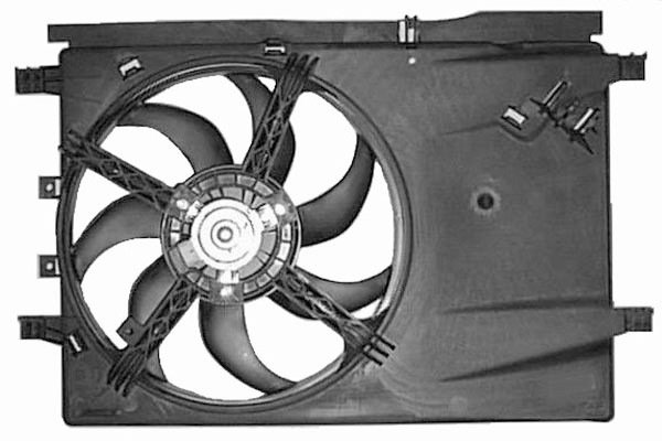 Radiator FAN GRANDE PUNTO 05->> 390mm 1.2/1.4-8V MPI/1.4-16V MPI