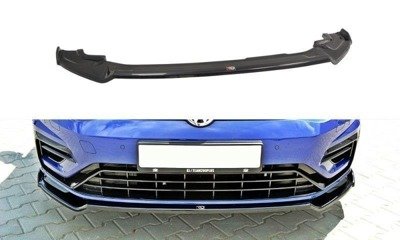 Voorspoiler passend voor VW Golf 7.5 R Facelift Glans Zwart