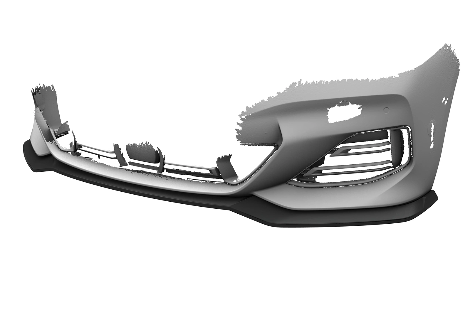Voorspoiler passend voor BMW 8er G14, G15, G16 Glans Zwart (2019 - heden)