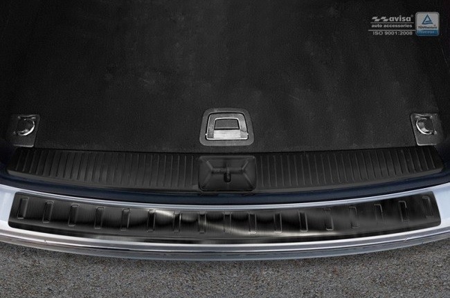 Achterbumperprotector Mercedes C-Klasse W204 Kombi Zwart RVS