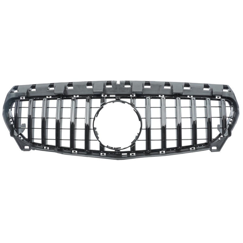 Grill passend voor Mercedes CLA C117 13-16 Glans Zwart GT Look
