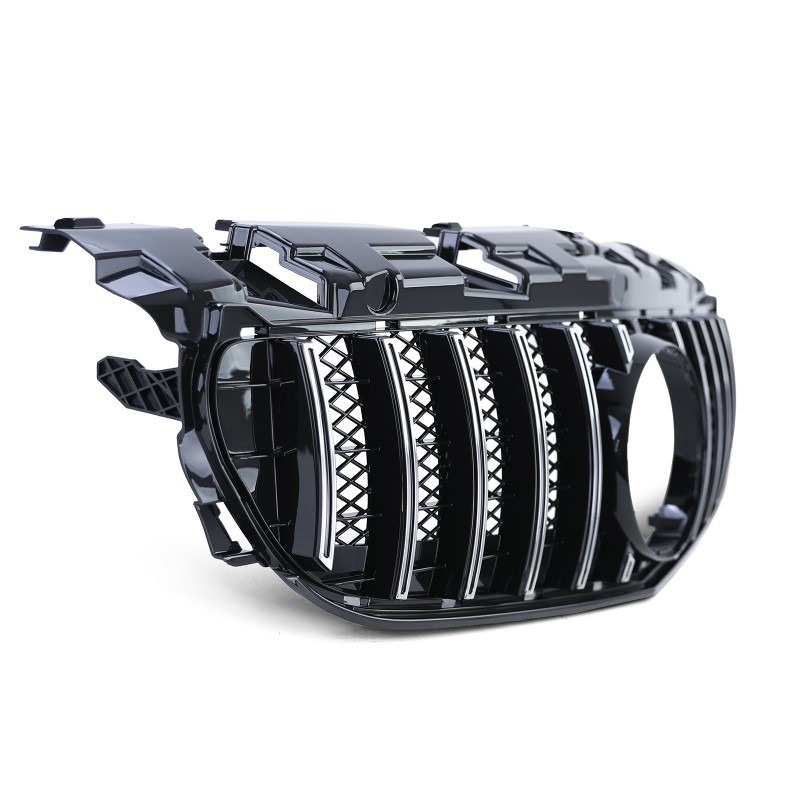 Grill passend voor Mercedes SLC R172 Facelift 2016- .. GT Look Zwart/Chroom
