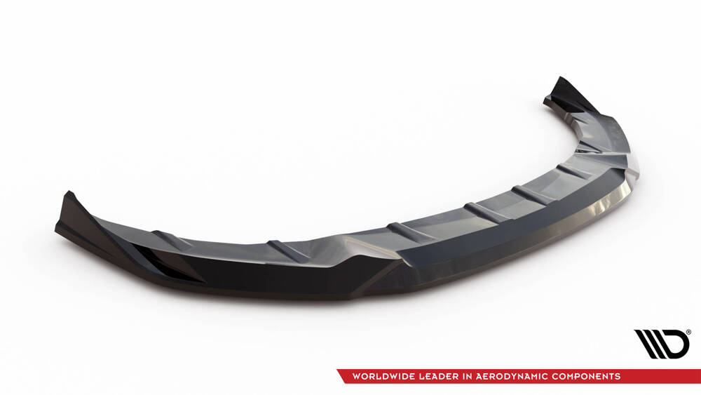 Voorspoiler passend voor BMW 5 G60 M-pack V.2 Glans Zwart Maxton