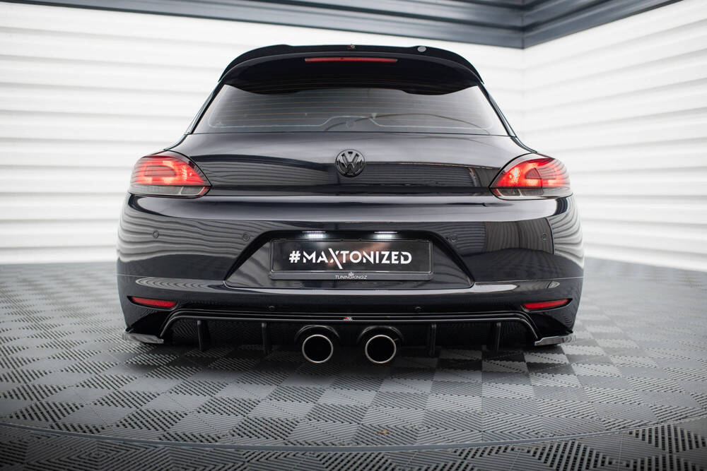 Diffuser passend voor Volkswagen Scirocco Maxton Glans Zwart R32 Look
