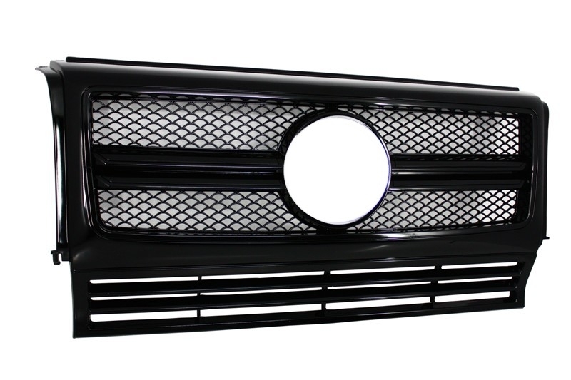 Grill passend voor Mercedes W463 G-Klasse 90-14 G65 A-Design Piano Zwart