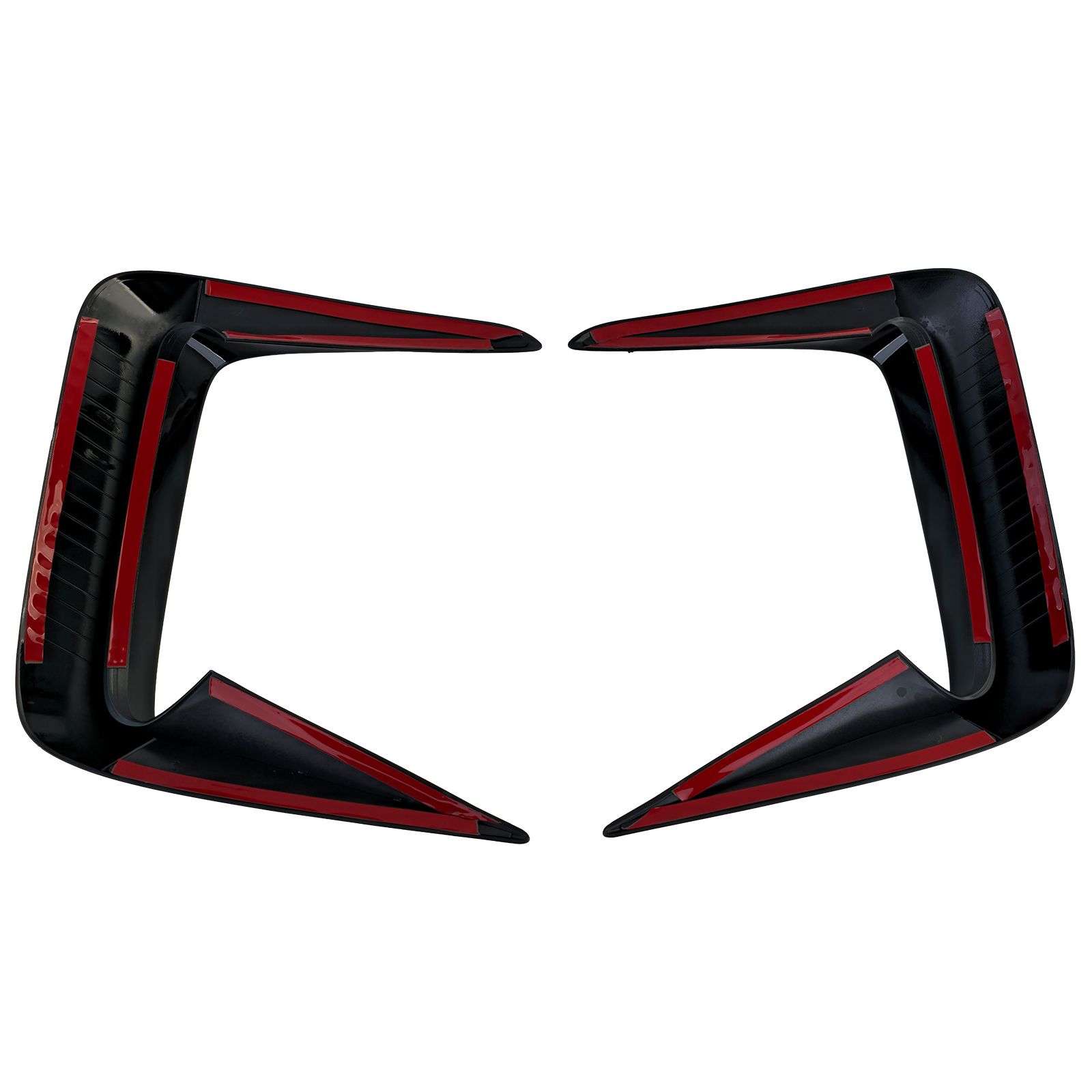Voorbumper covers Ford Tourneo Transit Custom 2023- Glanzend zwart