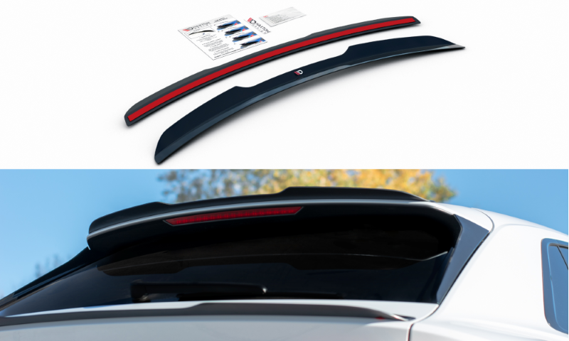 Spoiler passend voor Audi Q8 S-Line / SQ8 Maxton Glans Zwart