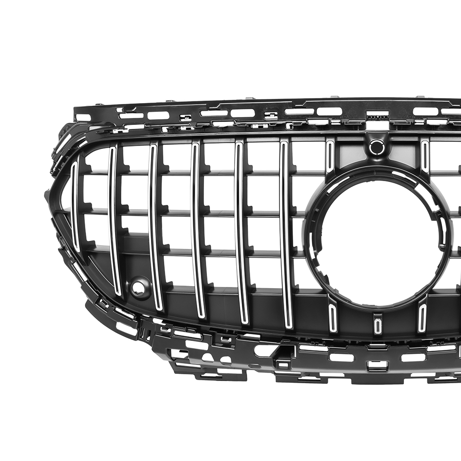 Grill passend voor Mercedes E W214 S214 X214 Panamericana GT Look Chroom/Zwart