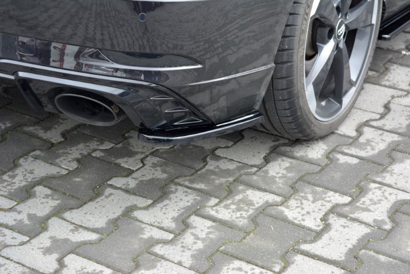 Achterzijde Spoiler passend voor Audi RS3 8V FL Sportback Glanzend Zwart