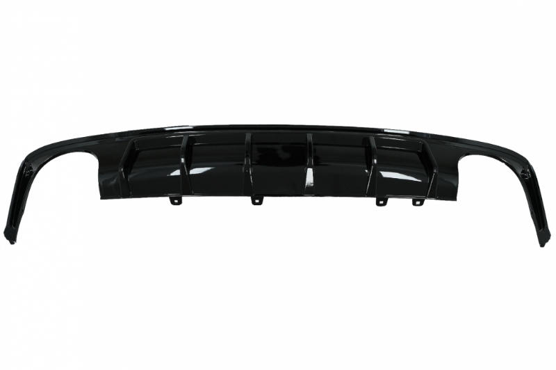 Diffuser passend voor Audi A6 S-Line C8 Glanzend Zwart incl. sierstukken