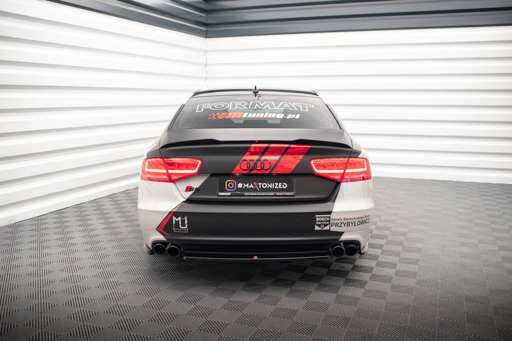 Diffuser passend voor Audi S8 D4 Maxton Glans Zwart