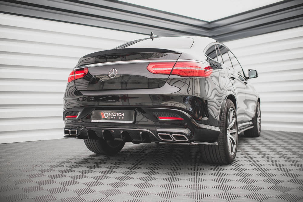 Diffuser passend voor Mercedes GLE 63 AMG Maxton Design glans zwart