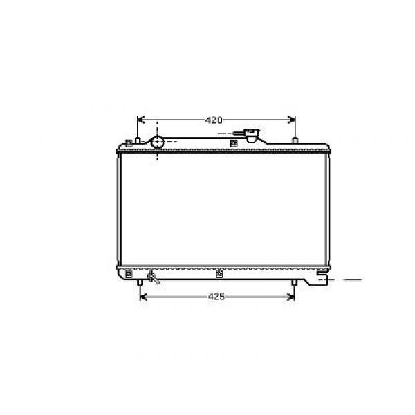 Radiator BALENO STATION 96-98 350x602x27 1.8I 16V SYNCROM-AC