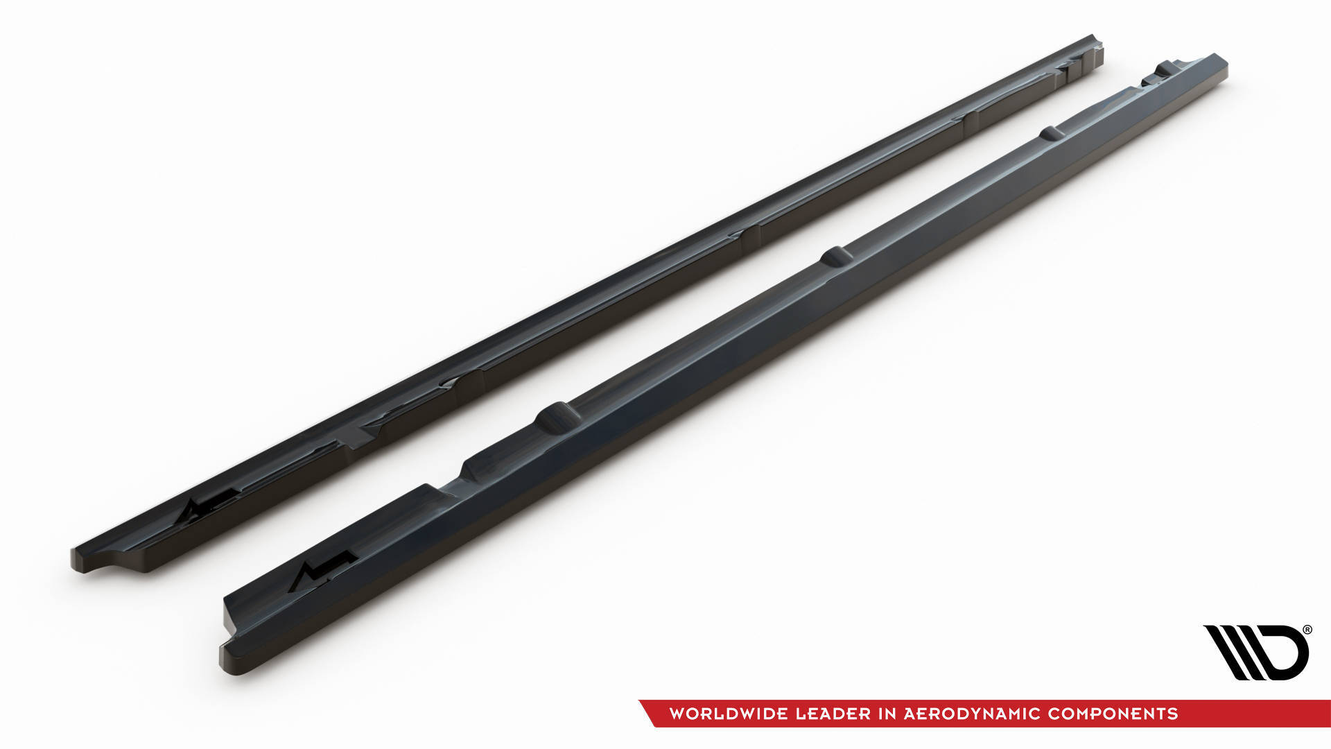 Bodykit passend voor Mercedes-Benz C AMG-Line Sedan / Estate W205 Facelift / S205 Facelift Maxton Glanzend zwart