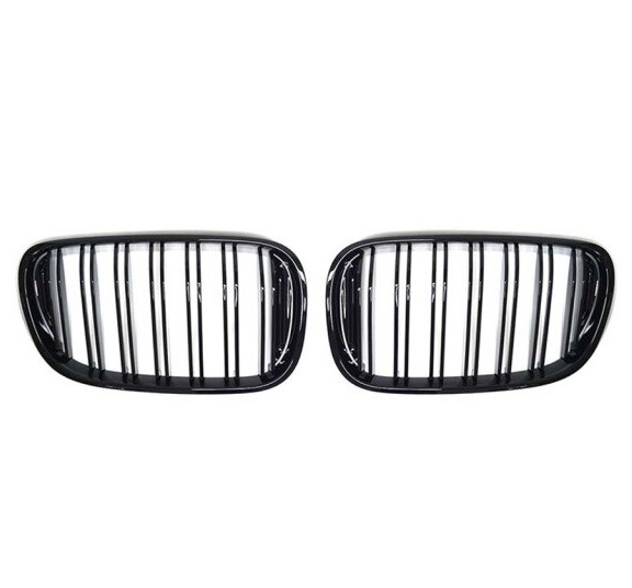 Grill passend voor BMW 7 serie G11 G12 15-19 Double Slate Glans Zwart