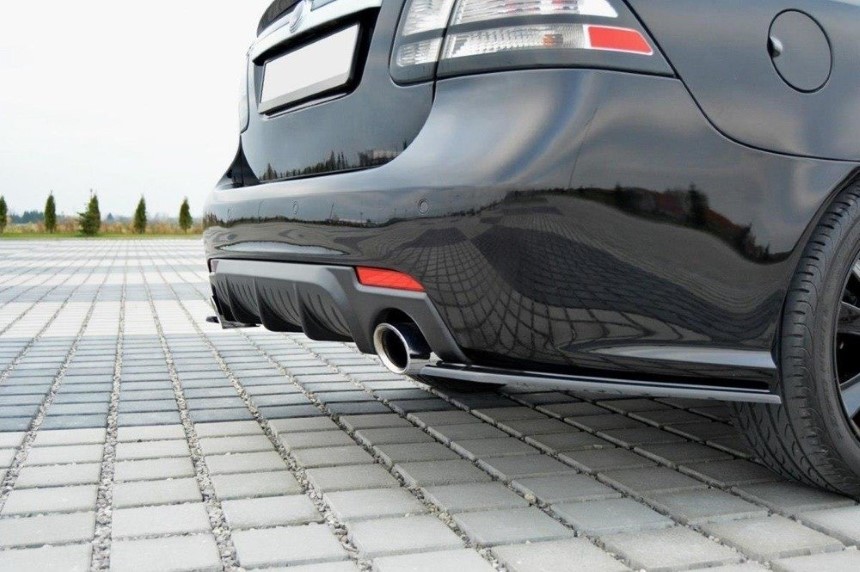 Achterzijde skirts Saab 9-3 Aero Maxton Design glans zwart