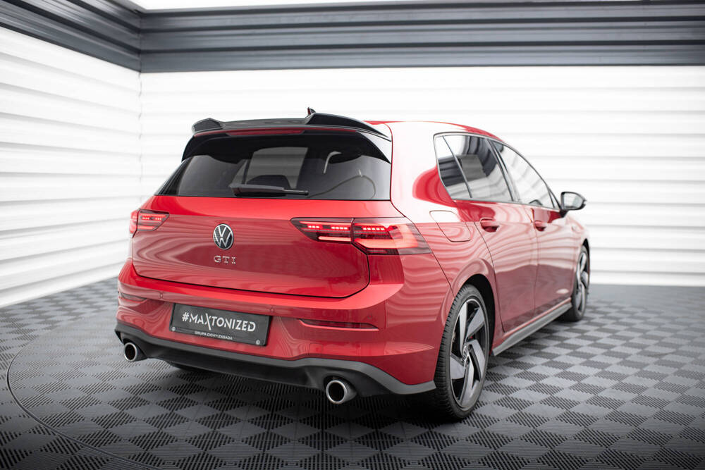 Spoiler passend voor Volkswagen Golf 8 GTI / GTD / GTE / R / R-line Maxton Glans Zwart