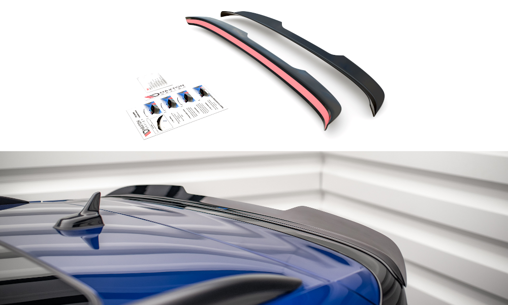 Spoiler passend voor VW Tiguan R MK2 Facelift Maxton Glans Zwart
