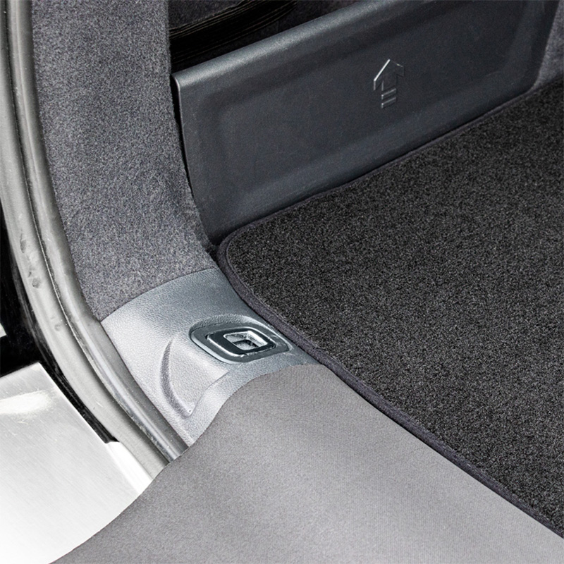 Velours Kofferbakmat  Audi Q3 2011- (met reserve wiel)