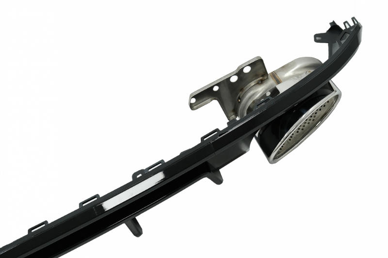 Diffuser passend voor Audi A6 S-Line C8 Glanzend Zwart incl. sierstukken