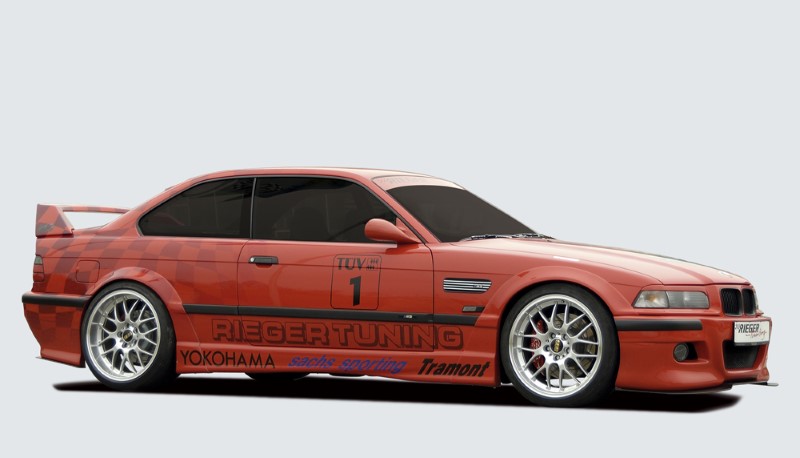 Zijskirts passend voor BMW e36 2 Deurs Rieger