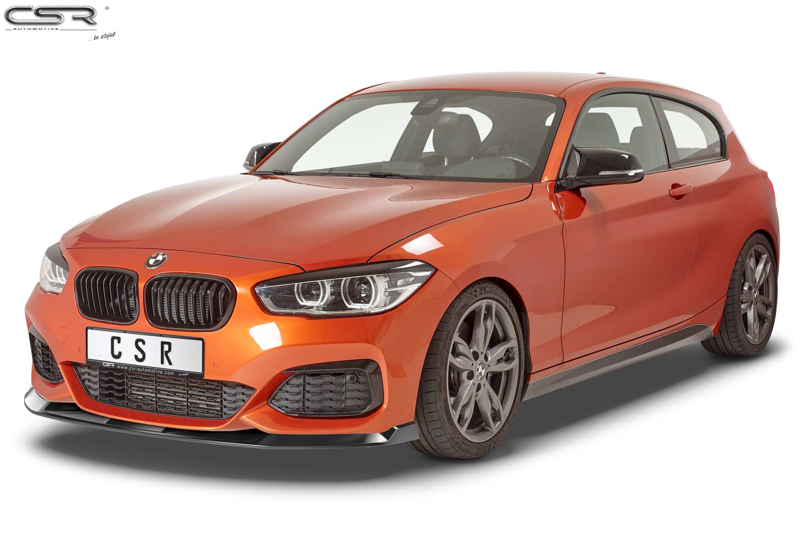 Voorspoiler passend voor BMW 1 Serie F20/F21 Glans Zwart