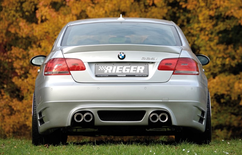 Achterbumper Diffuser passend voor BMW E92 alleen 335i Coupe Rieger