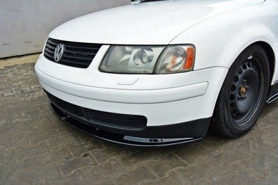 Voorspoiler passend voor VW Passat 3B Glans Zwart