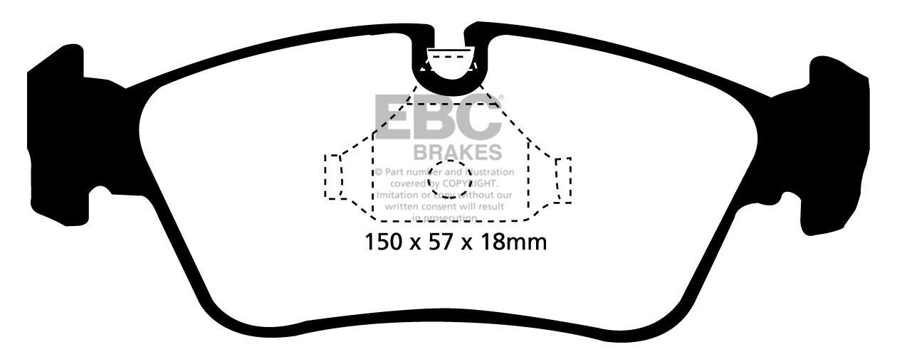 EBC Brakes BMW Z3 2.8 98-2000 Remblokken voorzijde