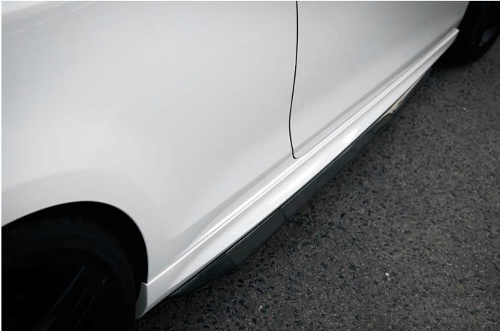 Zijskirts passend voor VW Golf VI R20 extenties Carbon