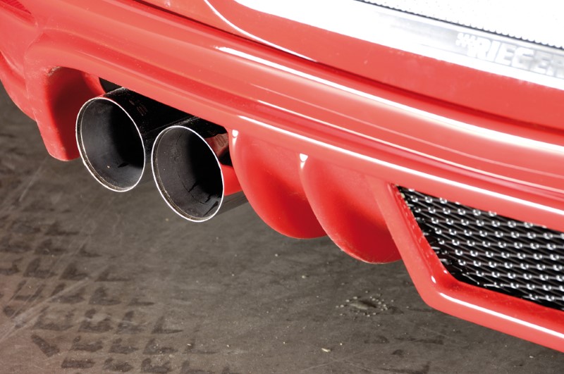 Achterbumper Diffuser Opel Astra H GTC Rieger(inclusief gaas)