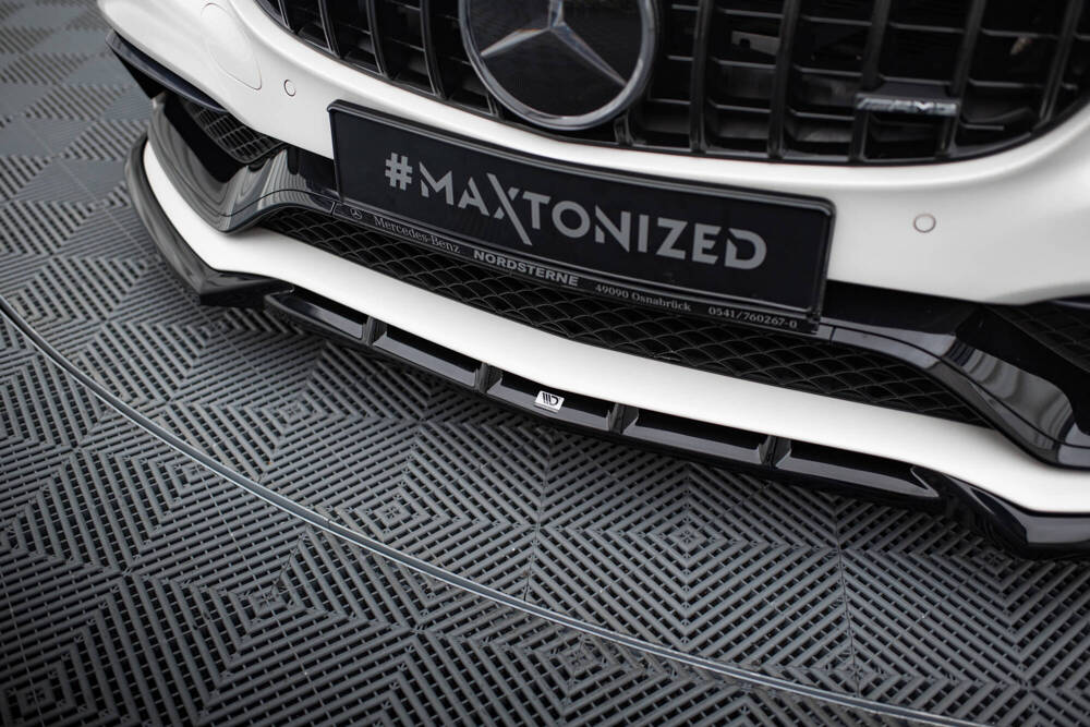 Voorspoiler Mercedes C63 AMG W205 Maxton Glans Zwart