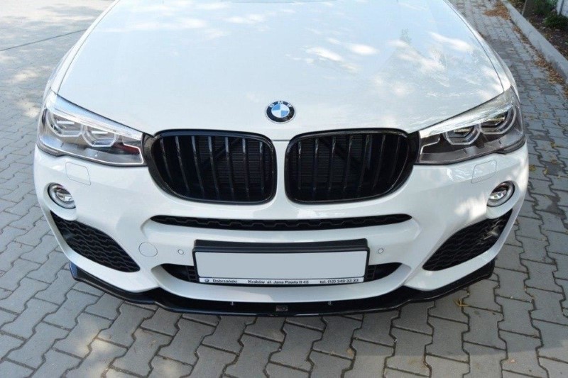 Voorspoiler passend voor BMW X4 M-Pack Glanzend Zwart