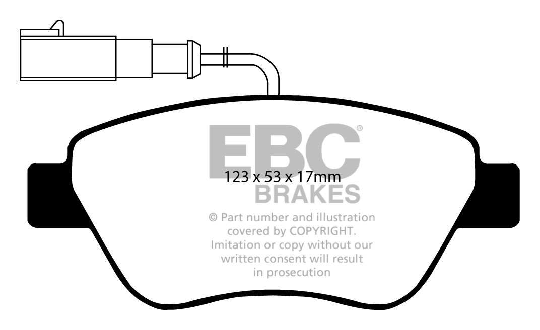 EBC Brakes FIAT Idea 1.4 2004-.. Remblokken voorzijde