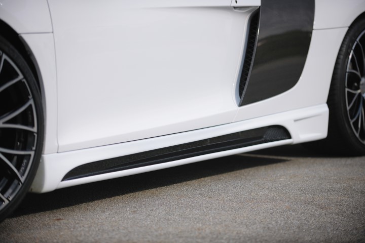 Zijskirts passend voor Audi R8 Rieger Carbon Fiber