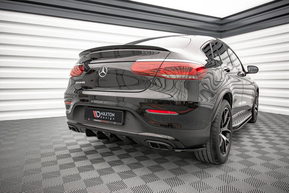 Diffuser passend voor Mercedes GLC Coupe AMG C253 FL Maxton Glans Zwart