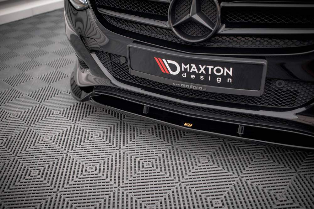 Voorspoiler passend voor Mercedes B Klasse W246 FL Maxton Glans Zwart