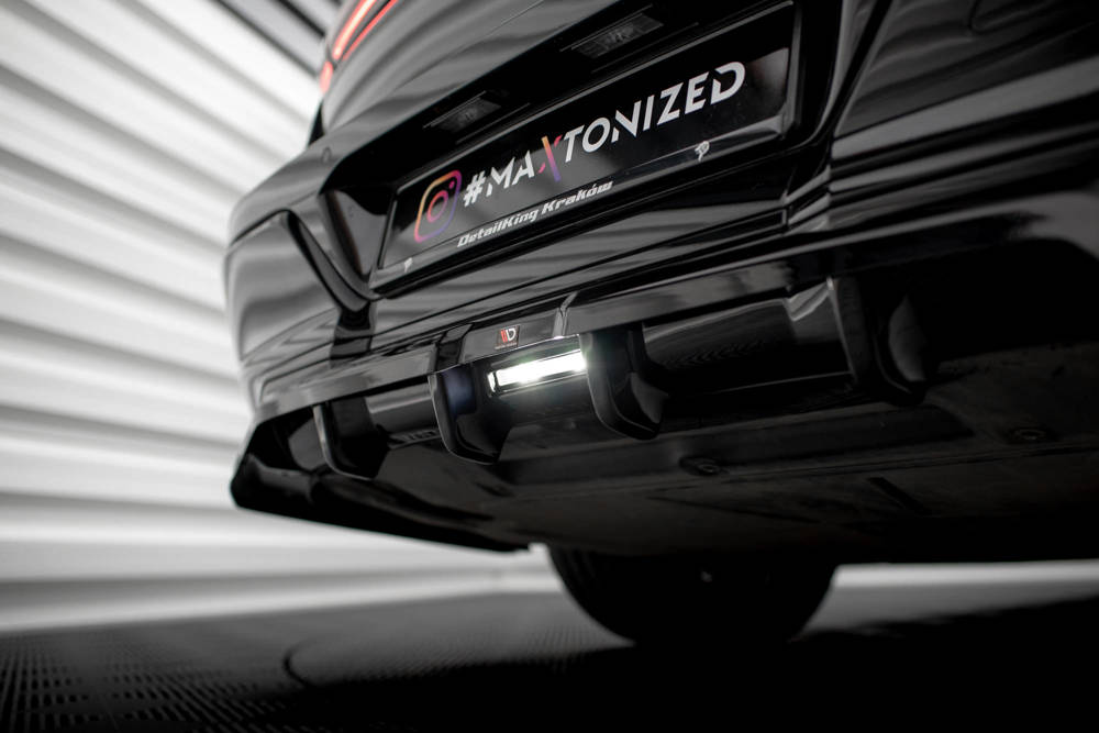 Diffuser passend voor BMW 7 Serie G70 M Pakket Maxton Glans Zwart