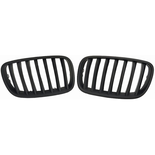 Grill passend voor BMW X6 Type E71/E72 bj. 2008- Zwart