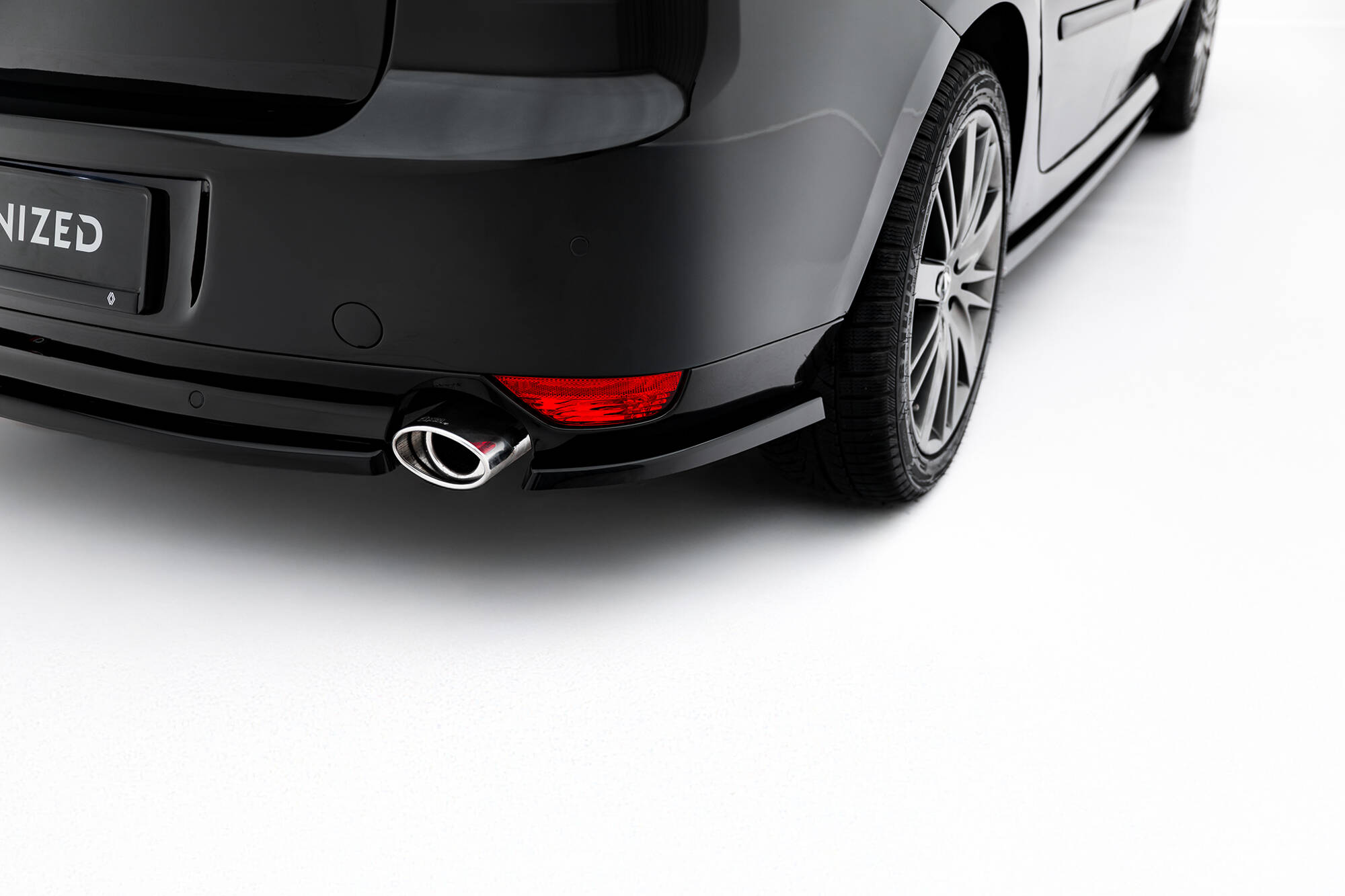 Achterzij Spoilers Renault Laguna Hatchback GT MK3 Maxton Glanzend zwart