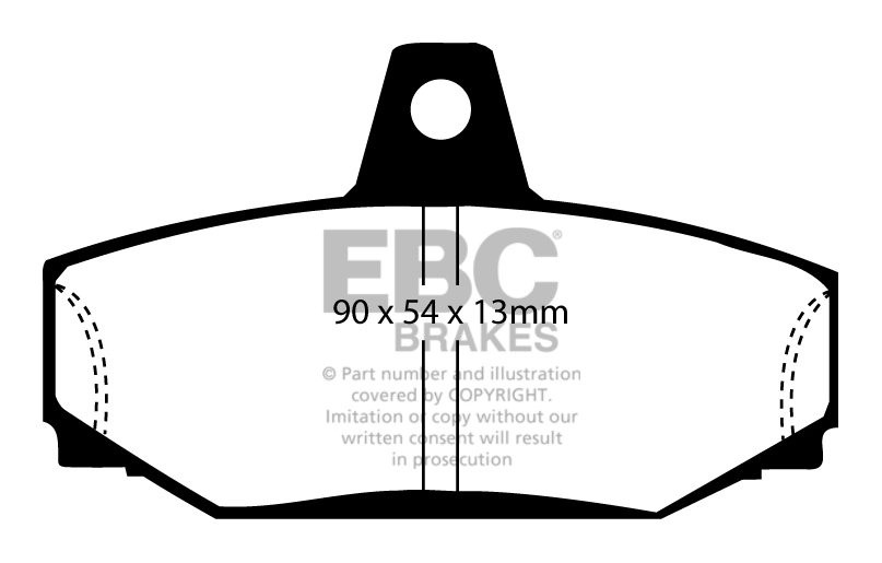 EBC Brakes VOLVO 760 2.4 TD 88-90 Remblokken achterzijde greenst