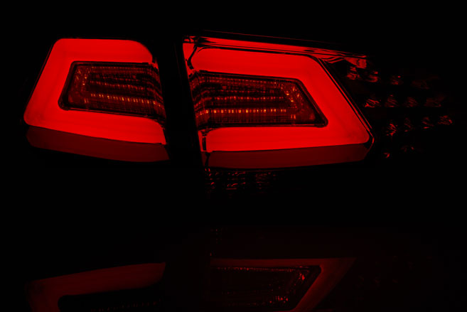 Achterlichten passend voor VW Golf VII 12- Rood/wit Led