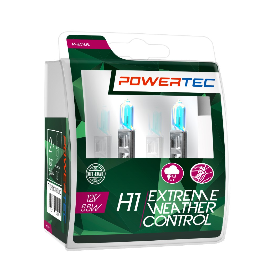 H1 Extreme Weather Control lampen 12V DUO Mtech Powertec