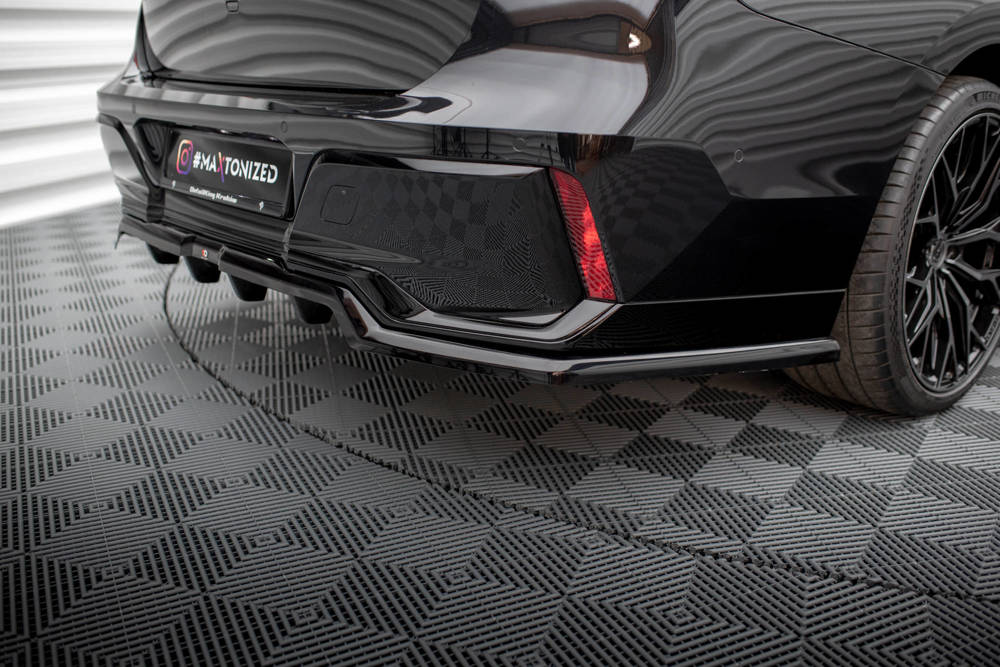 Diffuser passend voor BMW 7 Serie G70 M Pakket Maxton Glans Zwart
