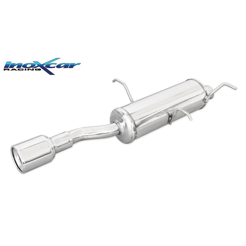 100% RVS Sportuitlaat  Peugeot 306 2.0 16v Cabrio 133pk 1997- 1x102mm