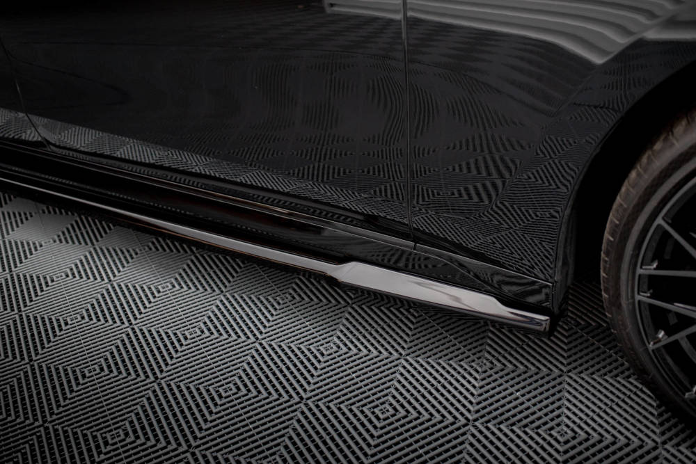 Zijskirts passend voor BMW 7 Serie G70 M Pakket Maxton Glans Zwart
