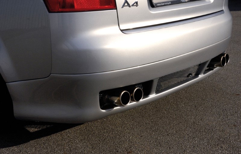 Achterbumper Diffuser met aanhanger koppeling Audi A4 8E Sedan Rieger
