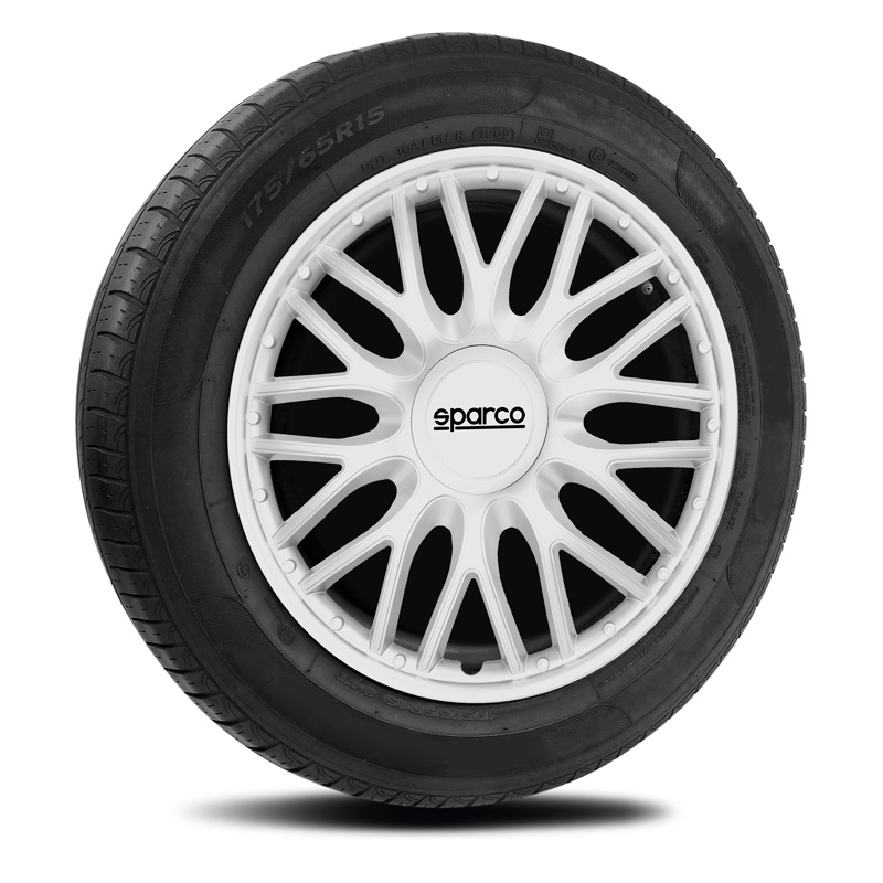 Sparco Wieldoppen Roma - 15-inch - Zilver - Set van 4 stuks