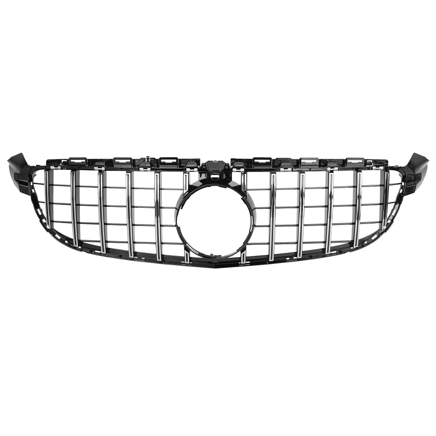 Grill passend voor Mercedes W205 AMG 13-18 Zwart Chroom Camera GT Lool